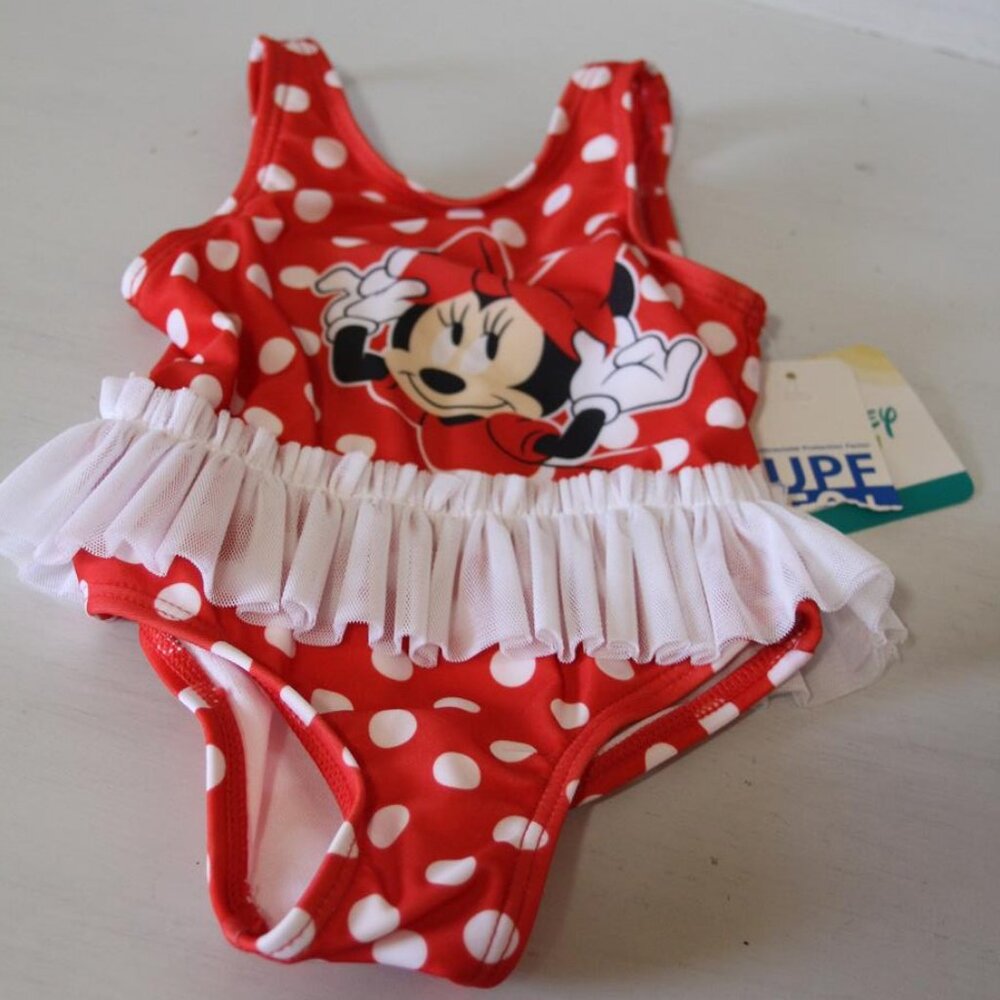 Disney Baby Minnie Mouse Swimsuit Size 3-6 Mo New